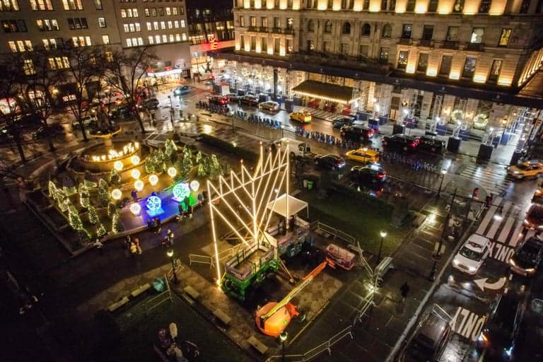 Lighting of the World's largest Chanukah Menorah